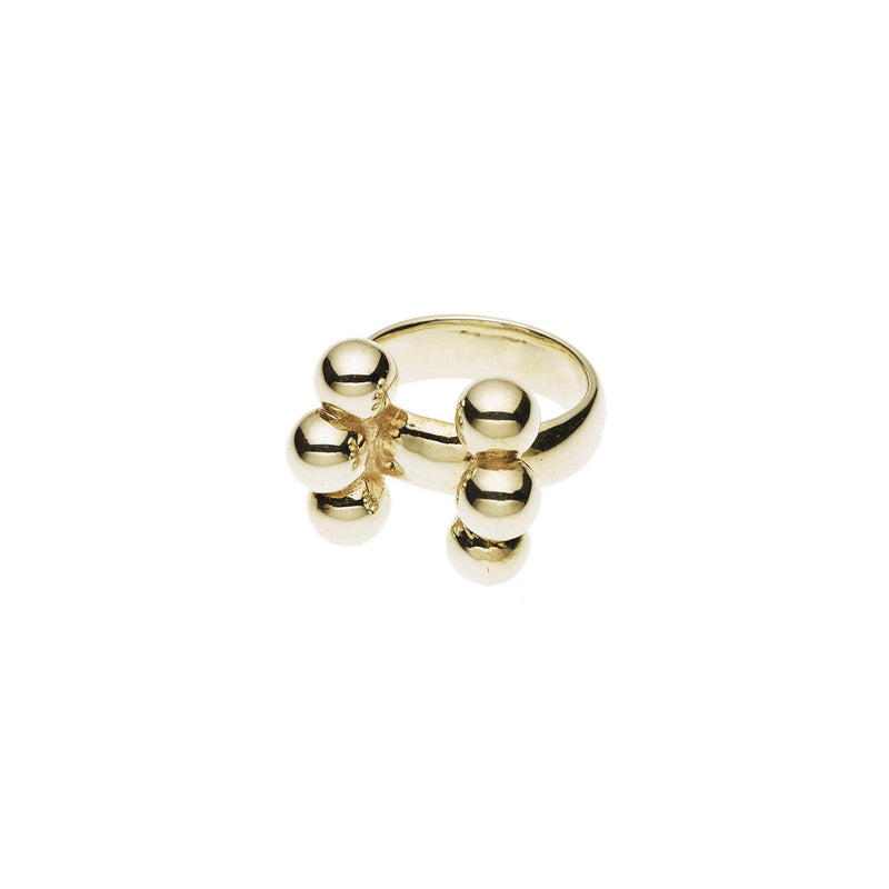 Mema Tribe Ring | Gold Plated Sterling Silver