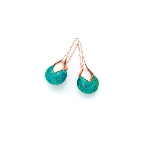 Medium Masai Earrings | Rose Gold Plate | select stones