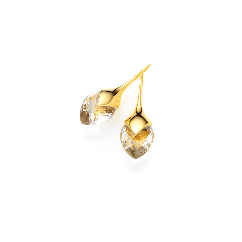 Medium Water Masai Earrings | Gold Plate | select stones