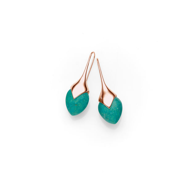 Medium Water Masai Earrings | Rose Gold Plate | select stones