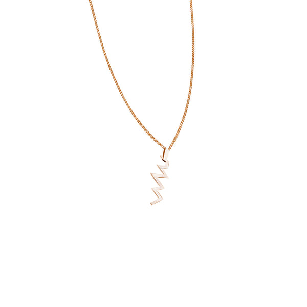 Mini Warrior Pendant | Sterling Silver Rose Gold Plate