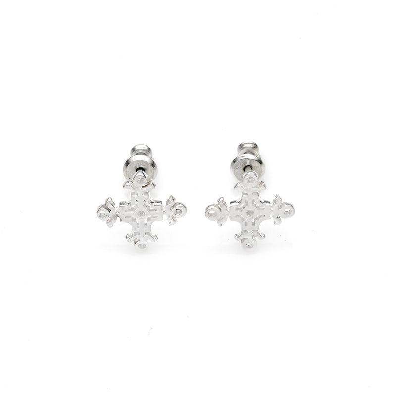 Hangman Square Studs | 925 Sterling Silver