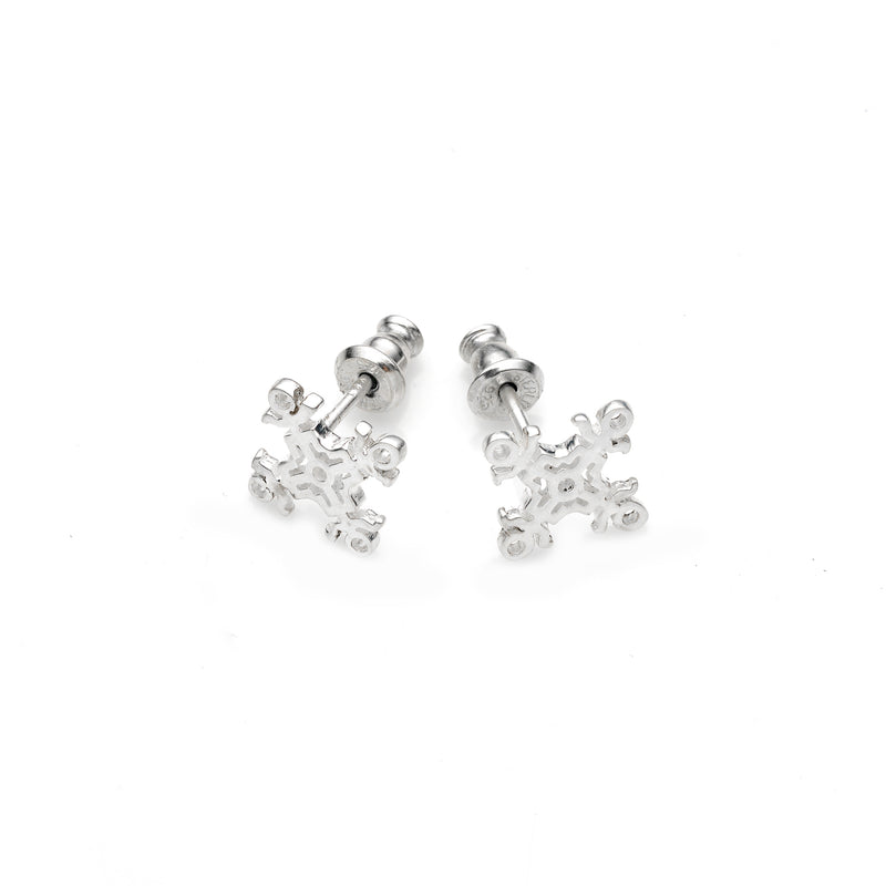 Hangman Square Studs | 925 Sterling Silver