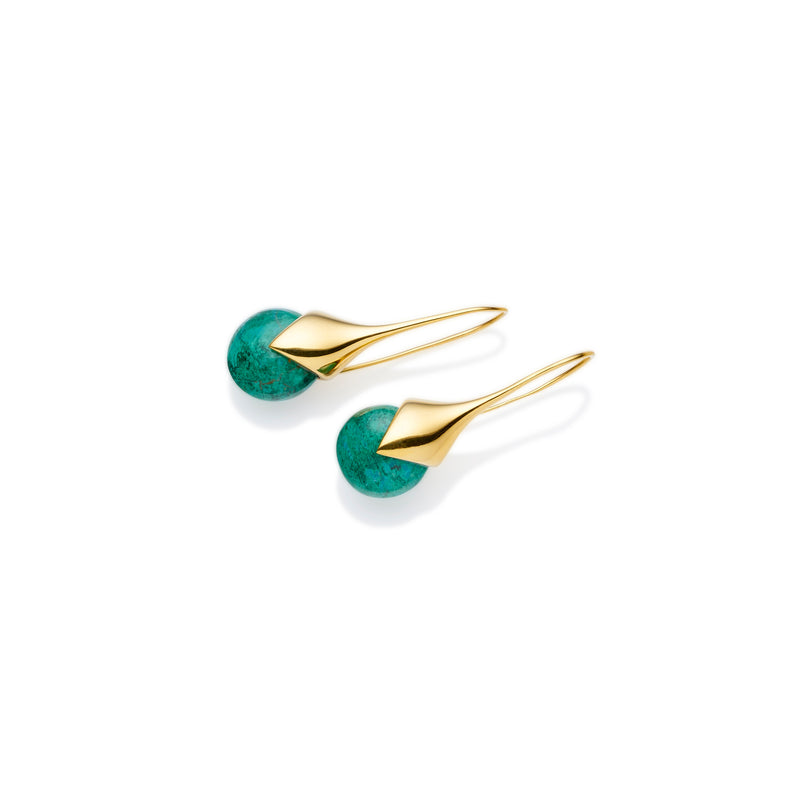 Mini Masai Earrings | Gold Plate | select stones