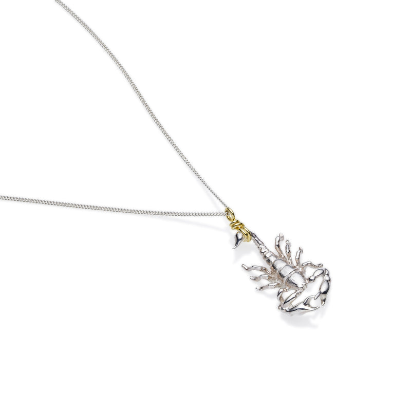 Scorpio Necklace | Sterling Silver with Gold Plate