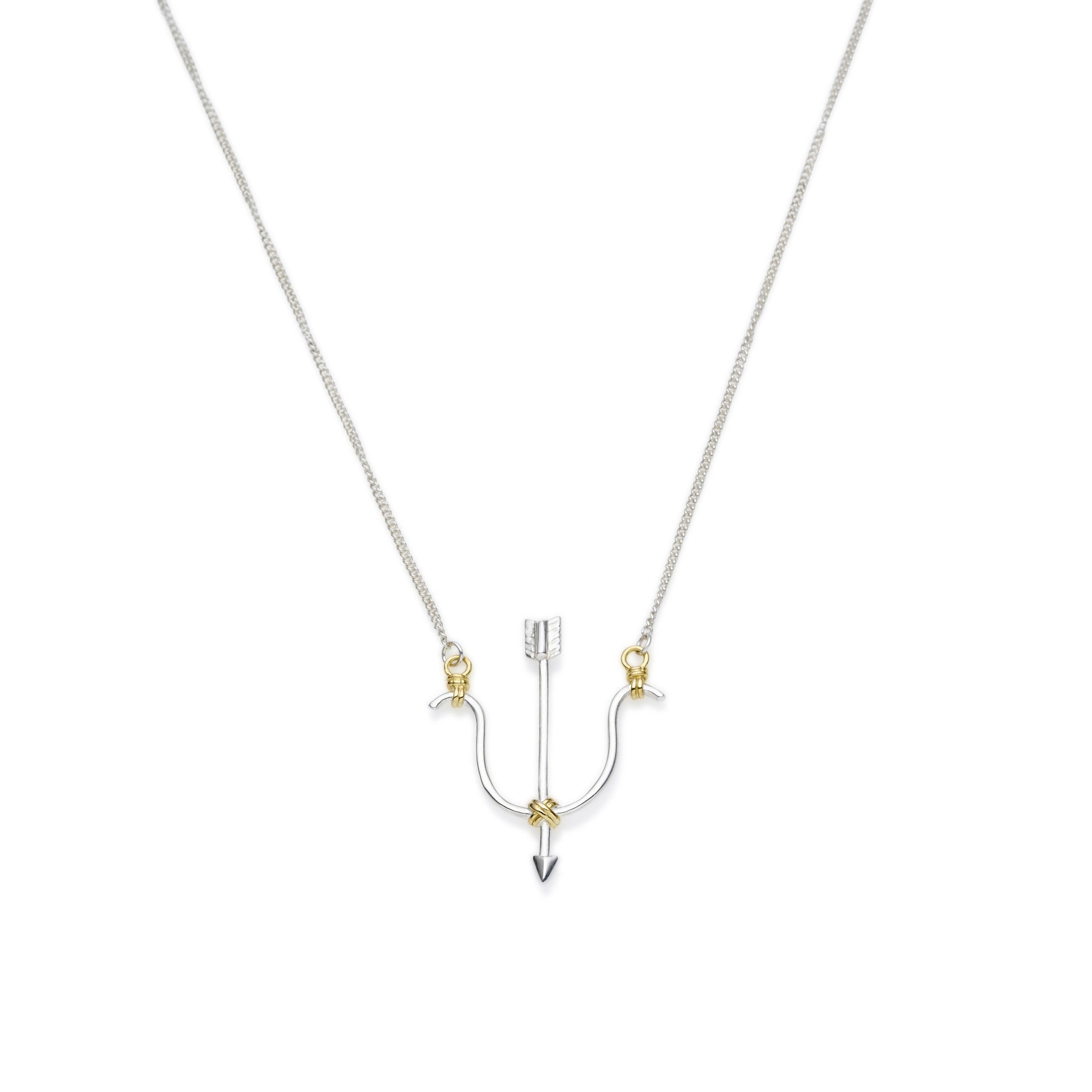 Sagittarius Necklace | Sterling Silver with Gold Plate