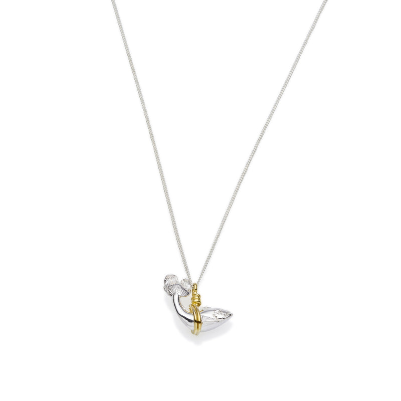 Pisces Necklace | Sterling Silver with Gold Plate