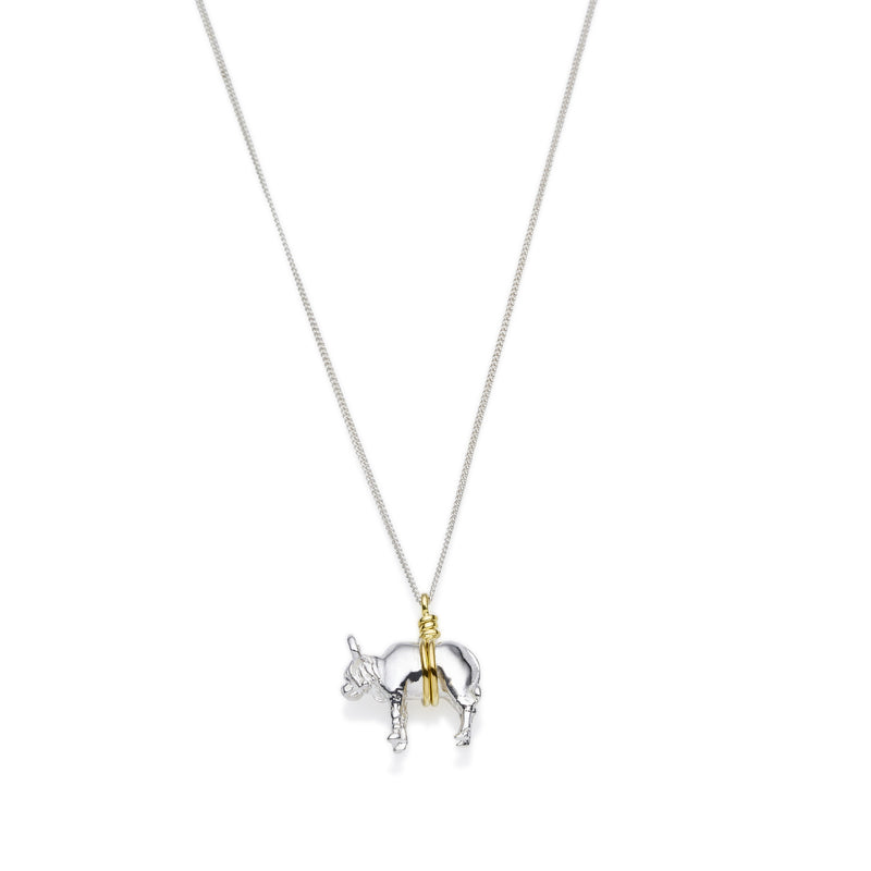 Taurus Necklace | Sterling Silver with Gold Plate