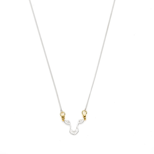 Year Of The Tiger Necklace | Sterling Silver with Gold Plate