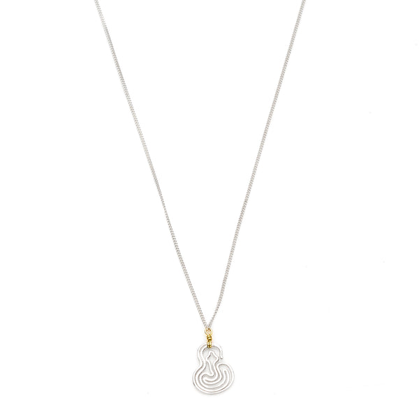 Year Of The Snake Necklace | Sterling Silver with Gold Plate