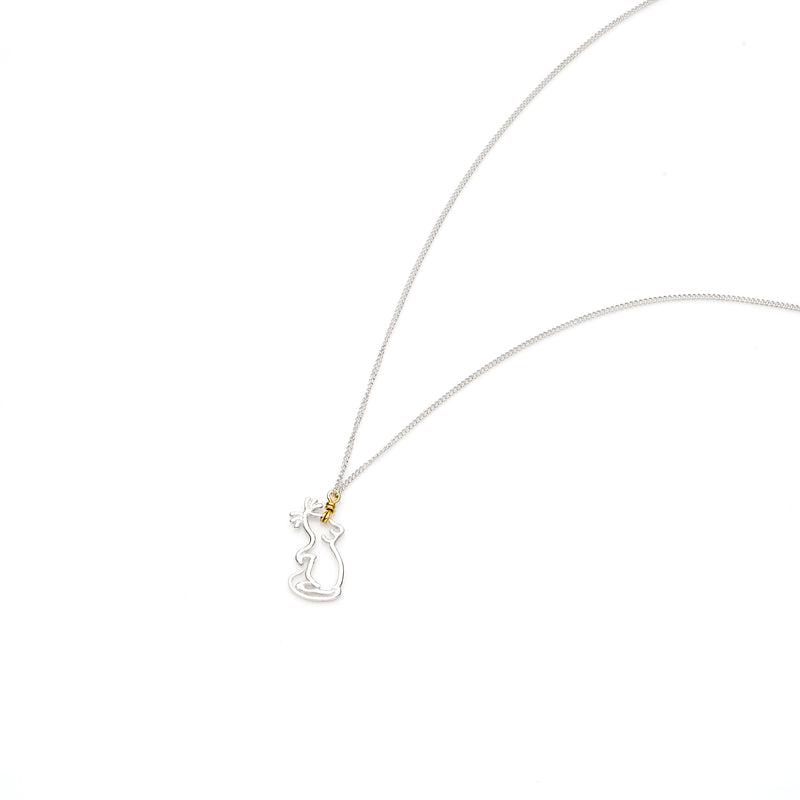 Year Of The Rat Necklace | Sterling Silver with Gold Plate