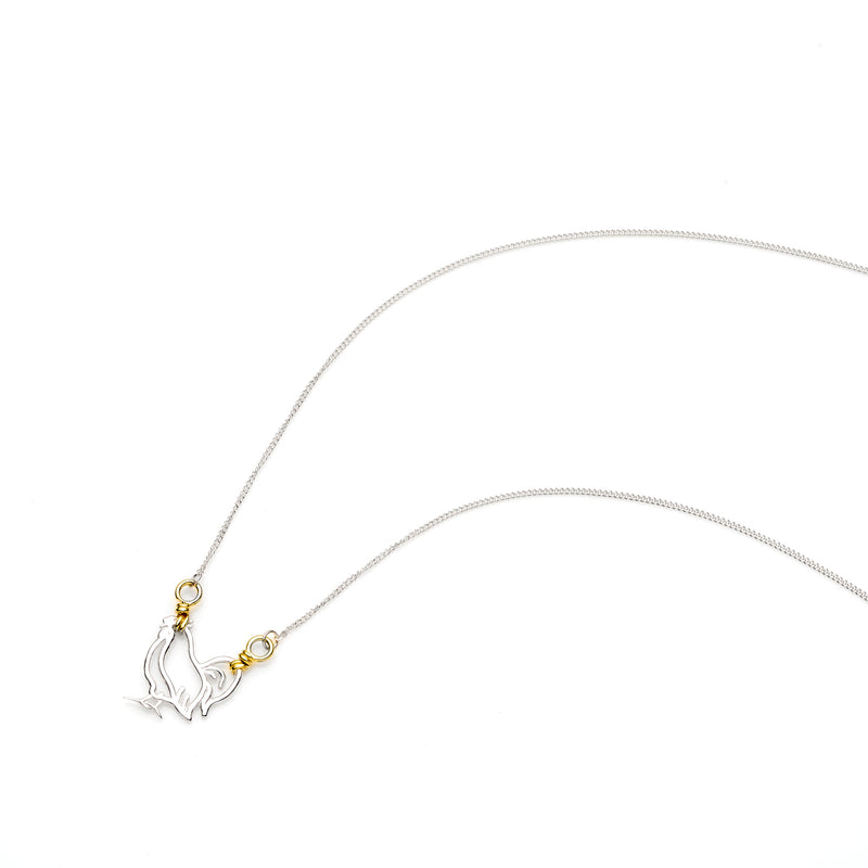 Year of The Rooster Necklace | Sterling Silver with Gold Plate