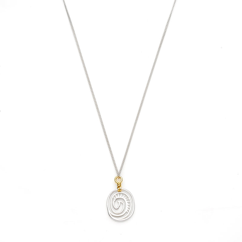 Year Of The Dragon Necklace | Sterling Silver with Gold Plate