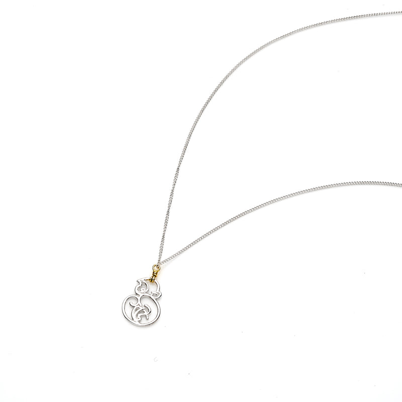 Year Of The Monkey Necklace | Sterling Silver with Gold Plate