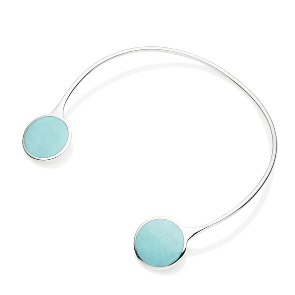 Full Moon Neck Cuff | Turquoise and 925 Sterling Silver