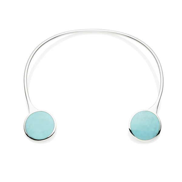 Full Moon Neck Cuff | Turquoise and 925 Sterling Silver