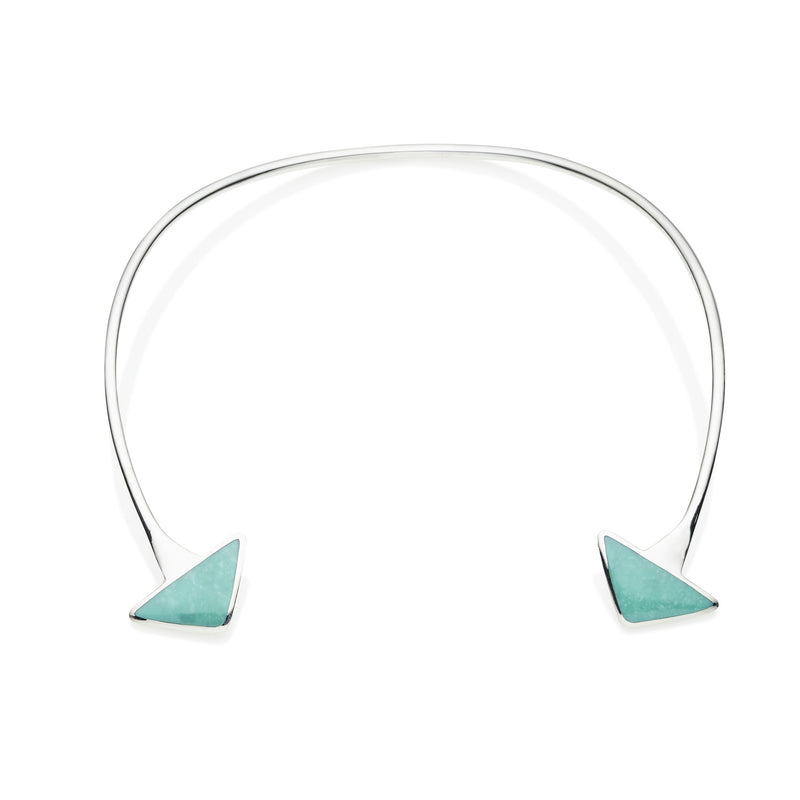 En Tribe Neck Cuff | Turquoise with Sterling Silver