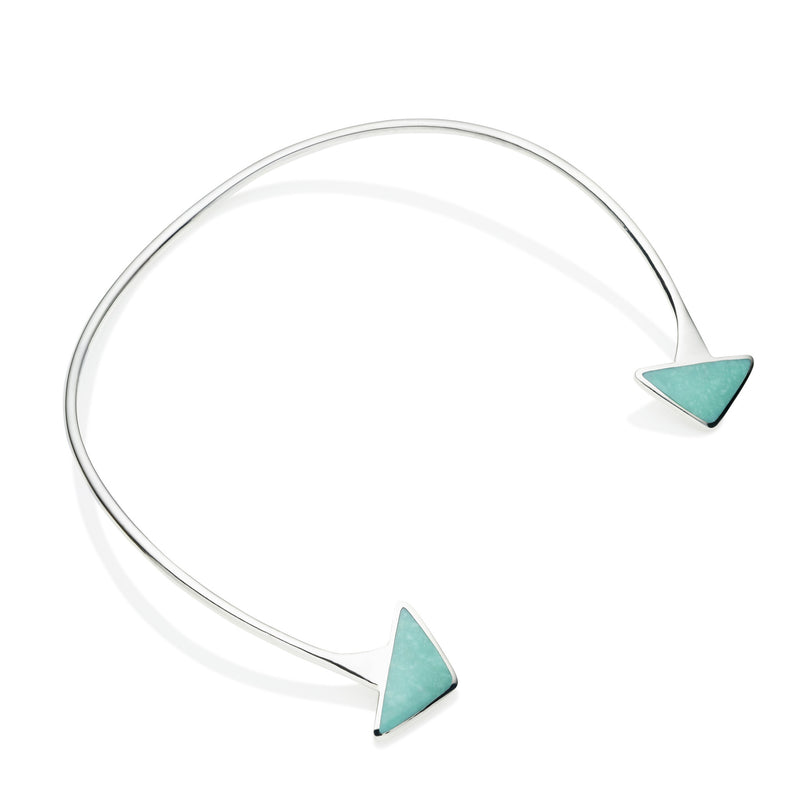 En Tribe Neck Cuff | Turquoise with Sterling Silver