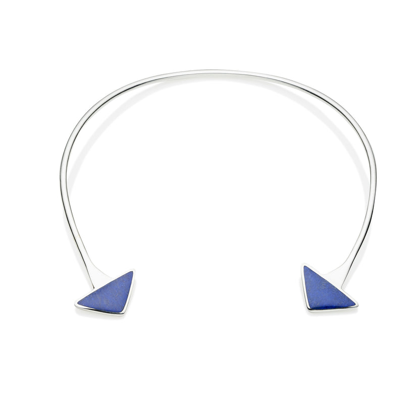 En Tribe Neck Cuff | Lapis Lazuli with Sterling Silver