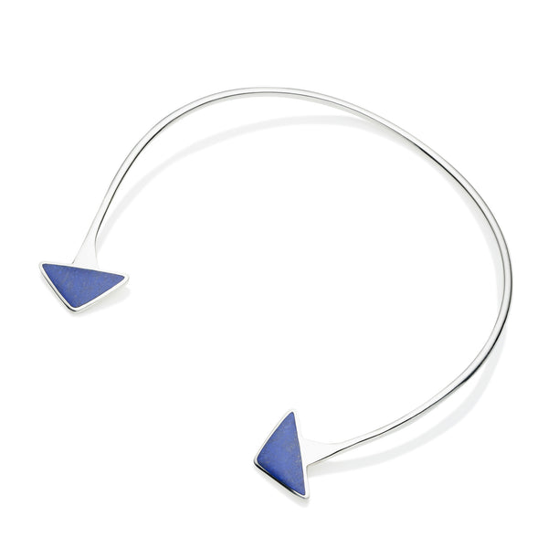 En Tribe Neck Cuff | Lapis Lazuli with Sterling Silver