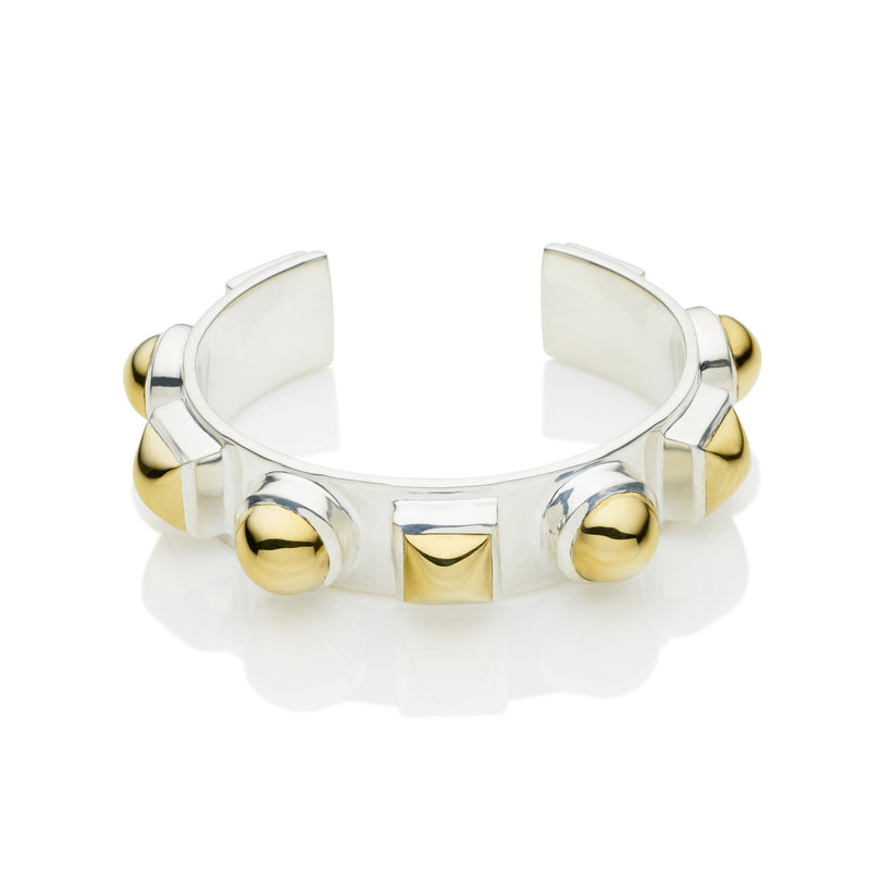 Geronimo Cuff | 925 Sterling Silver and Gold Plate