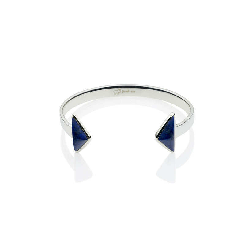 En Tribe Cuff | Lapis Lazuli with Sterling Silver