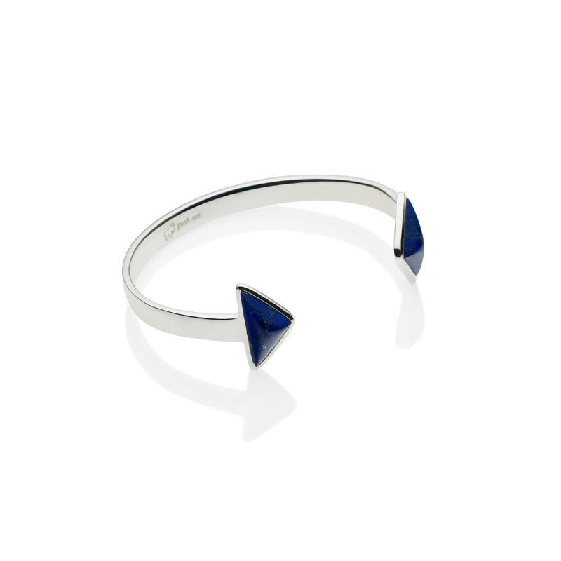 En Tribe Cuff | Lapis Lazuli with Sterling Silver