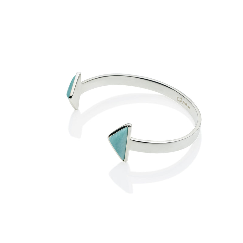 En Tribe Cuff | Turquoise with Sterling Silver