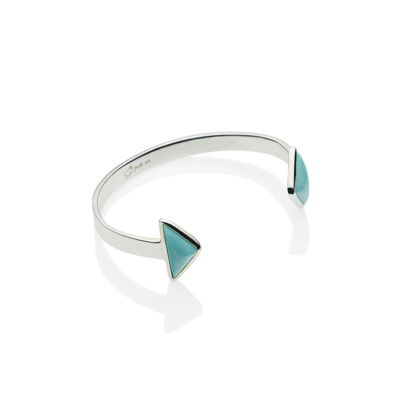 En Tribe Cuff | Turquoise with Sterling Silver