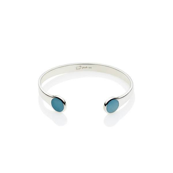 Full Moon Cuff | Turquoise and 925 Sterling Silver