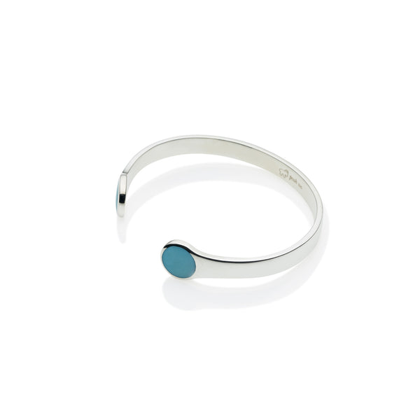 Full Moon Cuff | Turquoise and 925 Sterling Silver