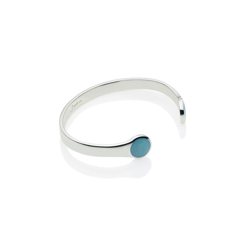 Full Moon Cuff | Turquoise and 925 Sterling Silver