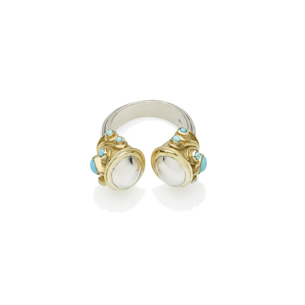 Shahaka Ring | 925 Sterling Silver and Gold Plate