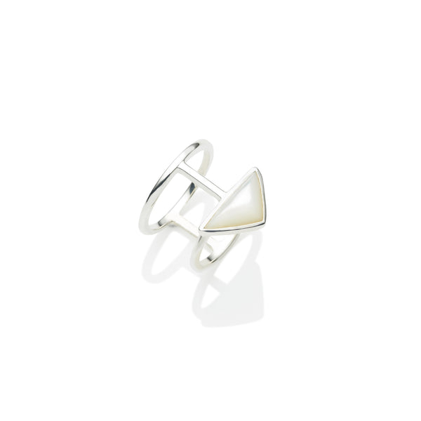 En Tribe Ring | Mother of Pearl with Sterling Silver