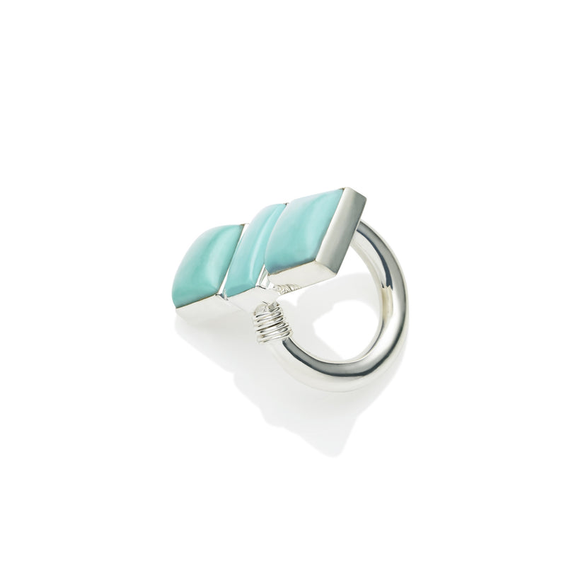 Three Sisters Ring | Sterling Silver and Turquoise