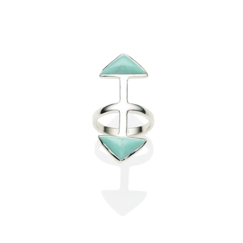 Axis Ring | Turquoise and Sterling Silver