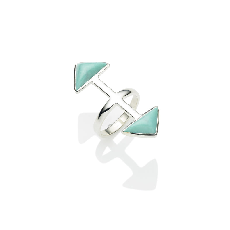 Axis Ring | Turquoise and Sterling Silver