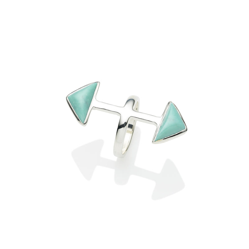 Axis Ring | Turquoise and Sterling Silver