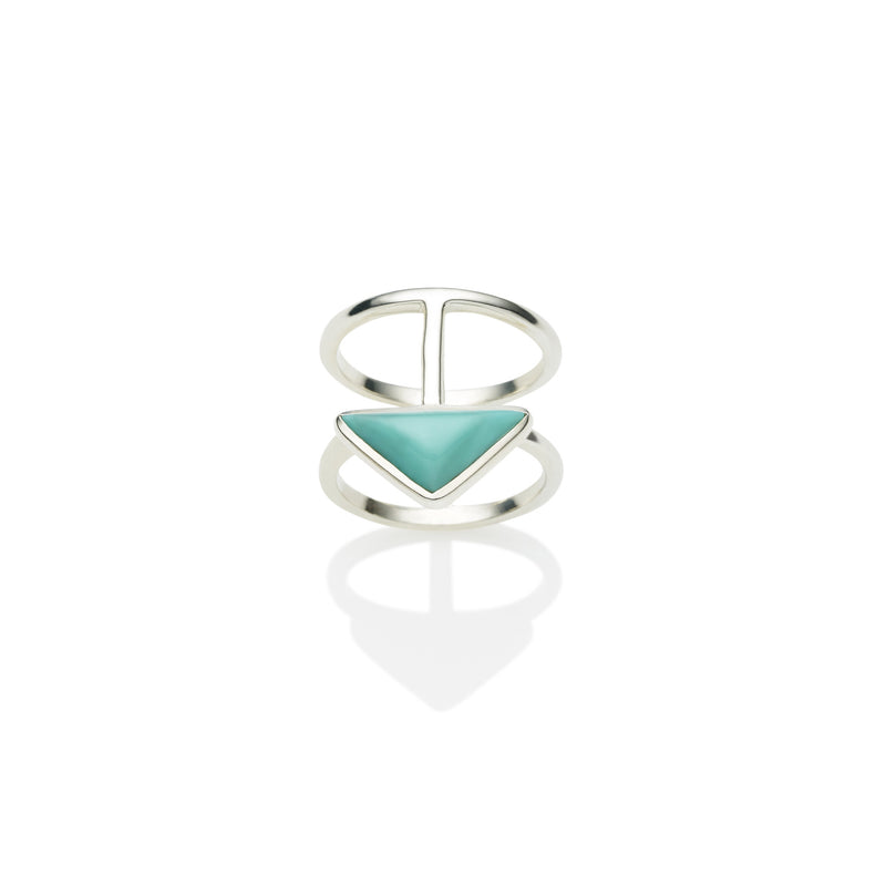 En Tribe Ring | Turquoise with Sterling Silver