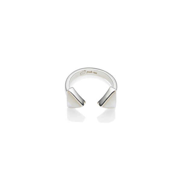 Horizon Ring | Mother of Pearl and 925 Sterling Silver
