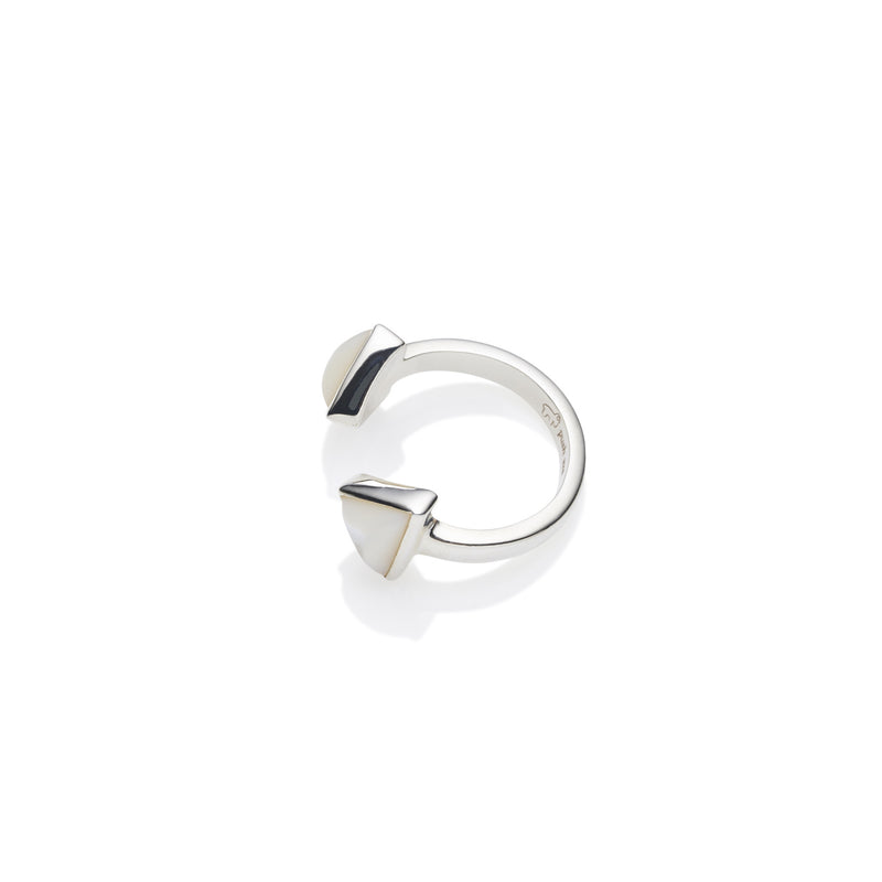Horizon Ring | Mother of Pearl and 925 Sterling Silver