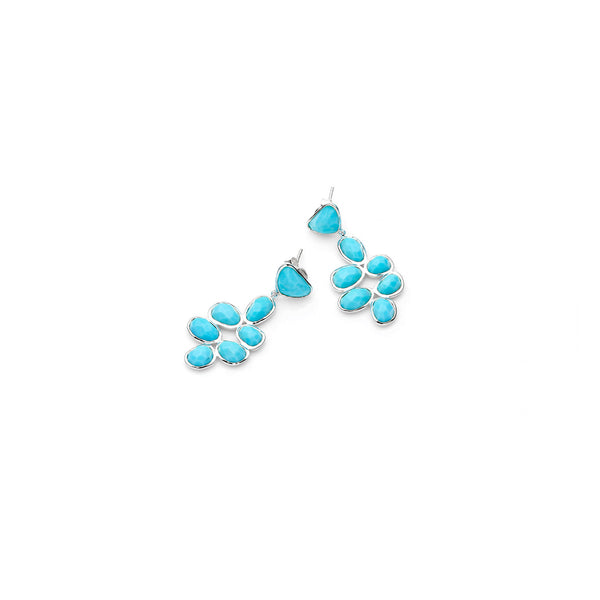 Bek Earring | Turquoise with Sterling Silver