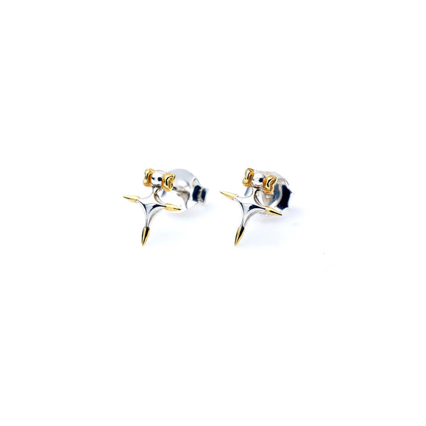 Didia Studs | Sterling Silver with Gold Plate Tips
