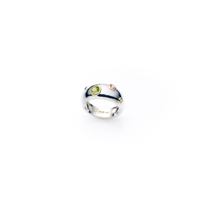Ka Ring | 925 Sterling Silver with Multi Stones