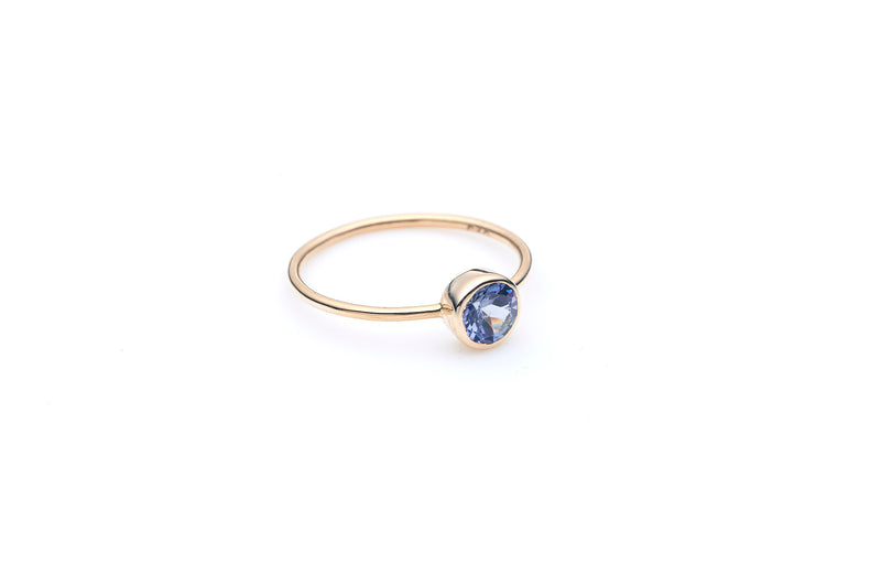 Jupiter's Ring | Ash Blue Sapphire and 9K Gold