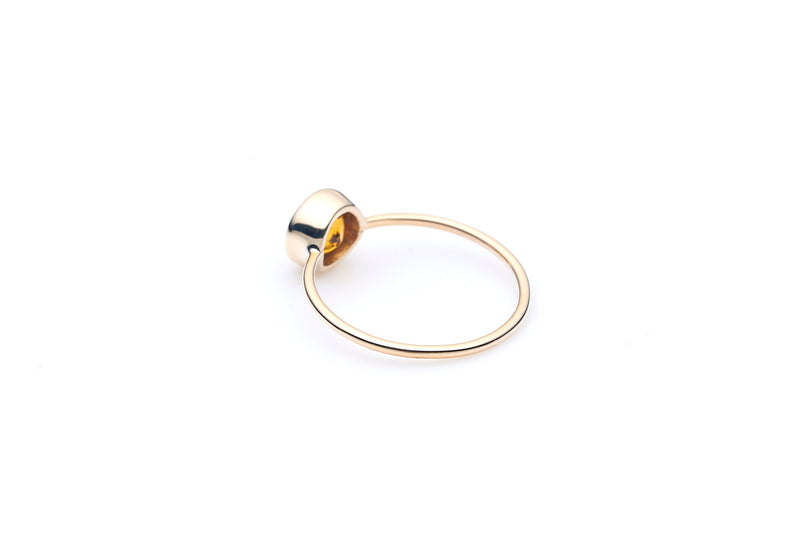 Jupiter's Ring | Padparadscha Sapphire and 9K Gold