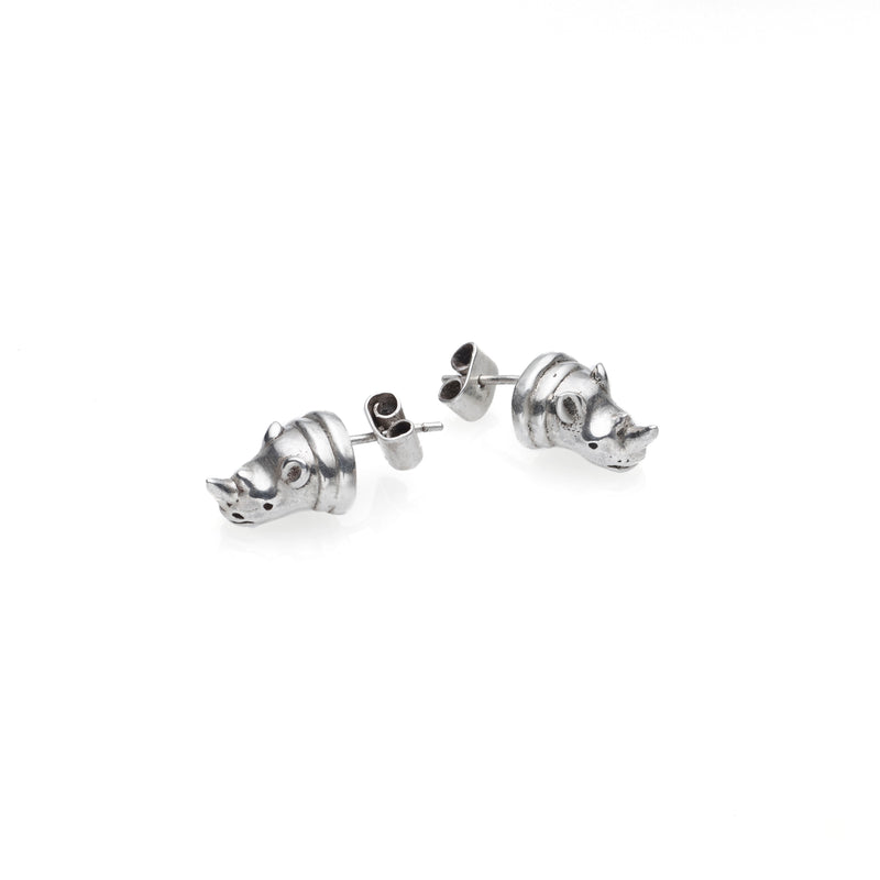 Rhino Stud | Sterling Silver