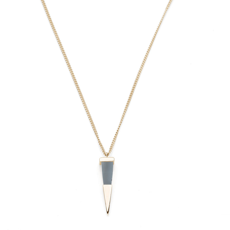 Shard Pendant | Gold Plate Hematite