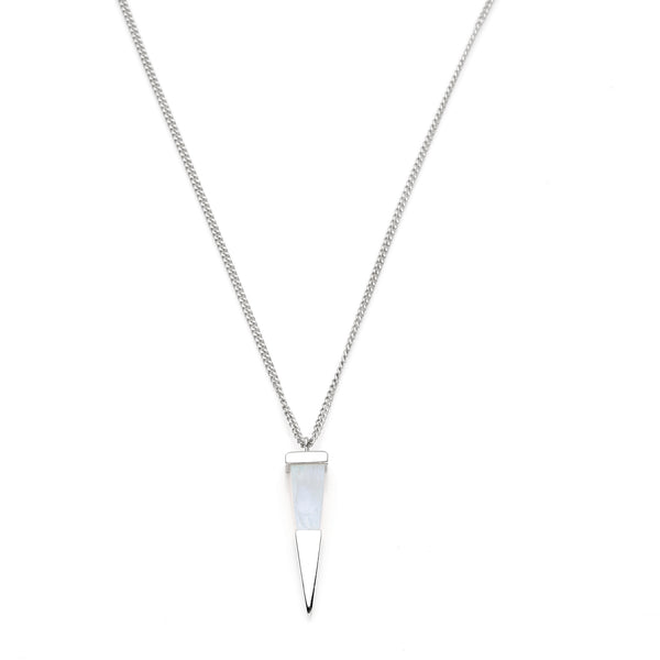 Shard Pendant | Sterling Silver and Moonstone