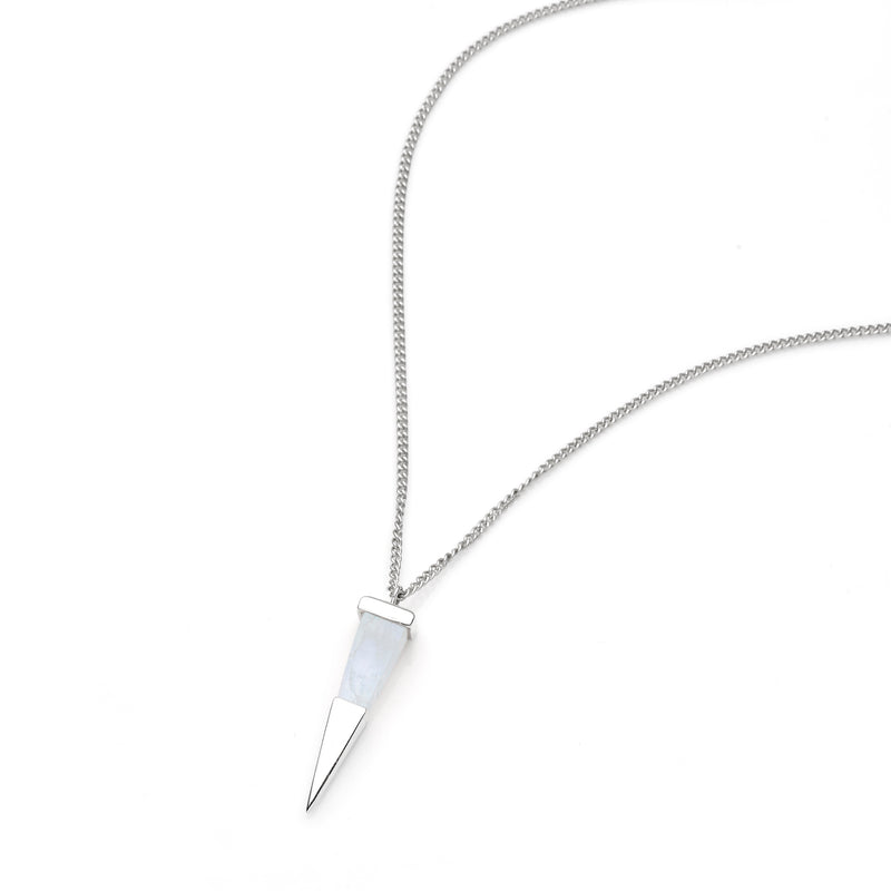 Shard Pendant | Sterling Silver and Moonstone